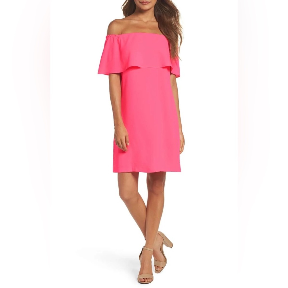 Charles Henry Vibrant Pink Mini Dress